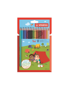 Llapis de colors Stabilo Trio de 18 unitats